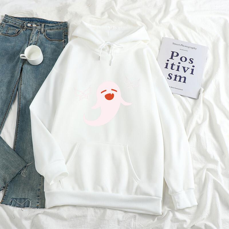 Harajuku открытый мир приключенческая игра Genshin Impact Hu Tao Kawaii мультфильм женские толстовки эстетичная уличная мужская зимняя толстовка