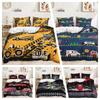Кровать из трех частей, конструктор, гоночная игра, пододеяльник, набор для цифровой печати 3D