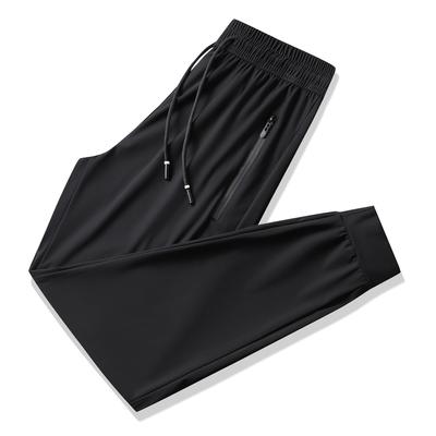 Летние повседневные брюки Мужские свободные брюки Ice Silk Мужские свободные спортивные брюки Мужские длинные брюки