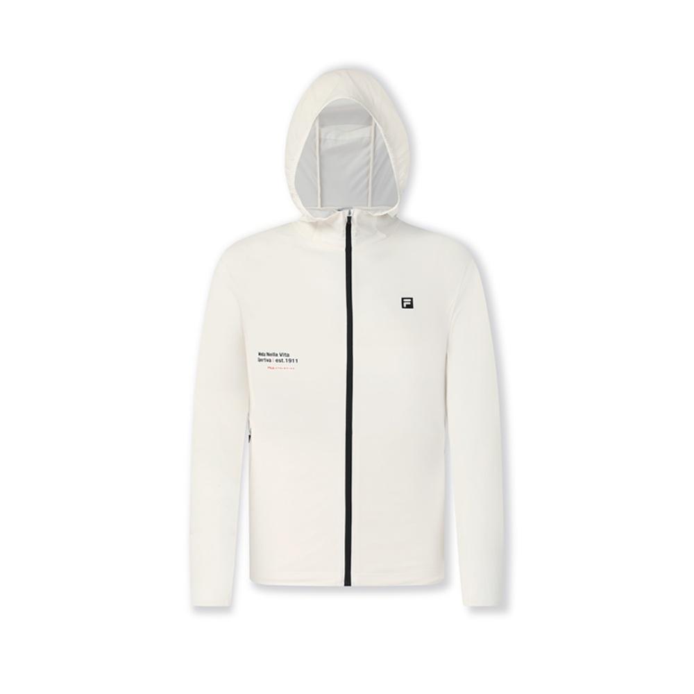 Fila Фитнес Удобный Холодостойкий Прочный Классический Универсальный Свободный Худи с длинным рукавом Ветровка Мужская верхняя одежда A11M531703F-WT