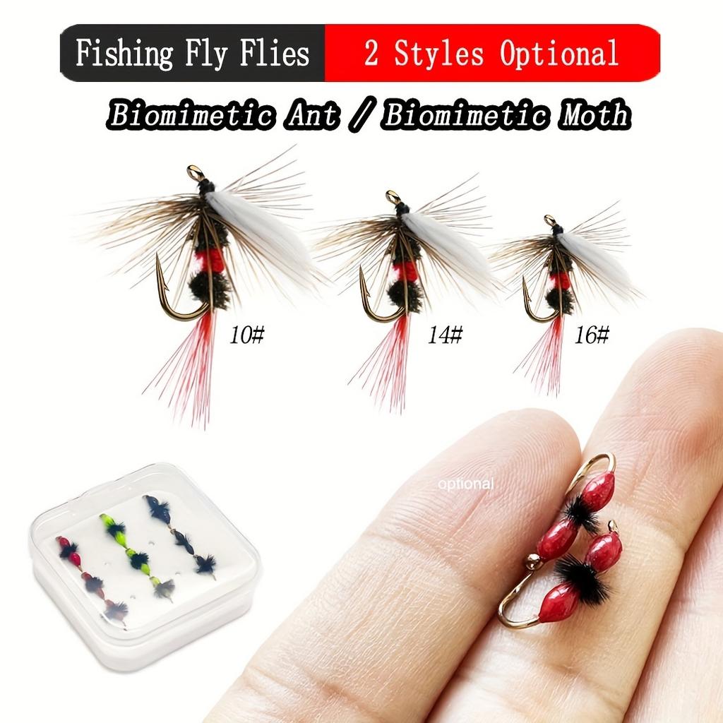 9 шт./кор. Buzzer Ant/Royal WulffFly 2 разных стиля, приманка для ловли форели, искусственные насекомые, приманки