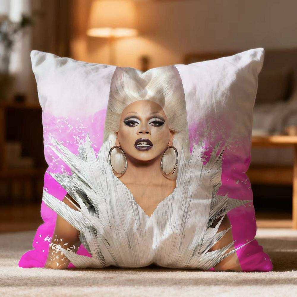 Модная наволочка-подушка R-RRuPaul Мягкая стирающаяся наволочка для подушки Многоцелевая для дивана, кровати, путешествий, офиса