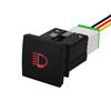 12V Car Push Switch Red LED USB Charger 24mm X 24mm OEM Dash Mount Fog Light DRL Power ON-OFF for VW Golf 6 MK6 Jetta 5 Scirocco Battery Switches5