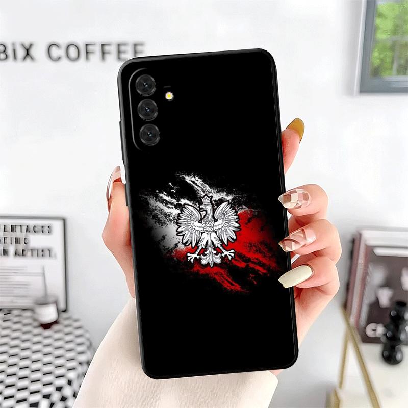 Польский флаг Белый Красный Мягкий Чехол для Телефона для Samsung A17 A37 A57 A16 A26 A36 A56 A15 A25 A35 A55 A14 A24 A34 A54 A13 A23 A33 A53 A5