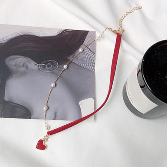 Отличное ожерелье-цепочка с геометрическим украшением из сплава