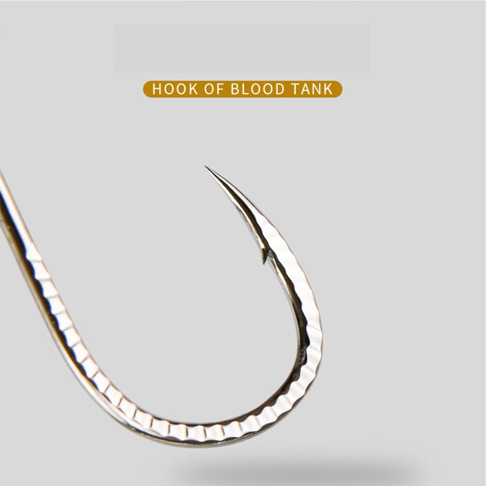 30 Pcs/bag Fishing Hook 100C Carbon Steel Dragon Scale Barbed Fishing Tackle Fishing Supplies