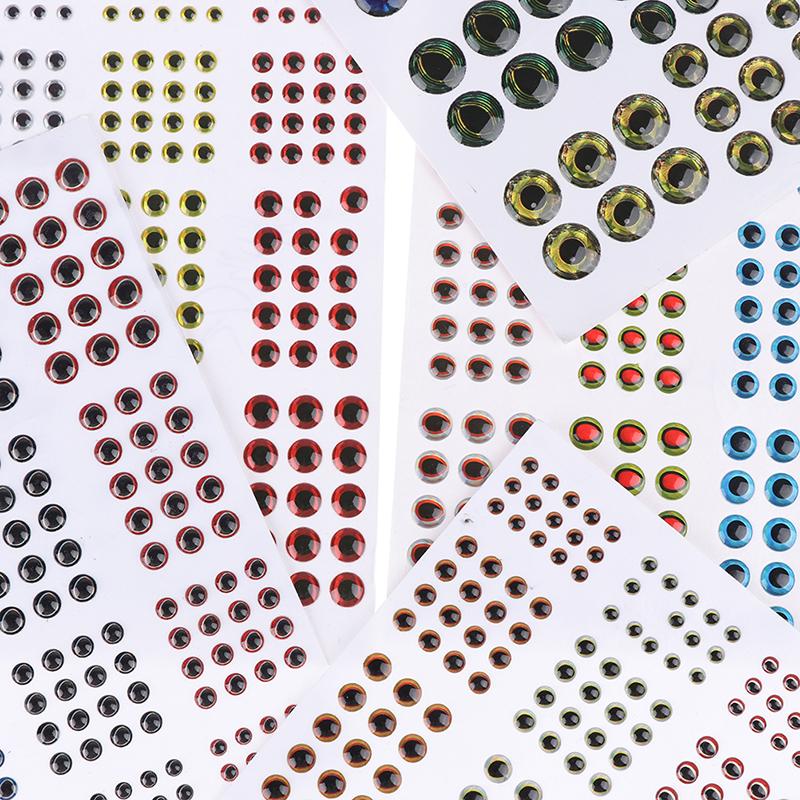 183 шт., рыбий глаз, 0,39 дюйма, 3D, 4D, 5D, голографическая приманка, рыбьи глаза, приманки для завязывания мушек, поделки