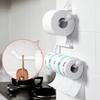 Kitchen Paper Roll Holder Towel Hanger Rack Bar Cabinet Rag Hanging Holder Bathroom Organizer Shelf Toilet Paper Holders
