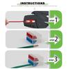 Quick Wire Connectors Compact Mini  Wiring Cable Conector For Home Junction Box Conductors Push-in Terminal Block AWG 28-12