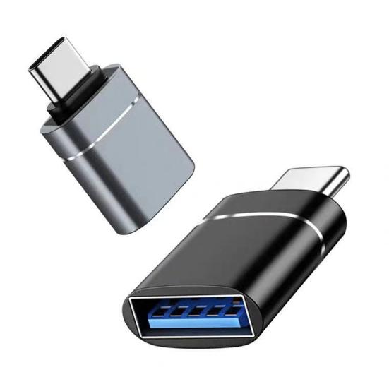 OTG Adapter Plug Aluminum Alloy Type-C Play Mini to USB 3 Converter