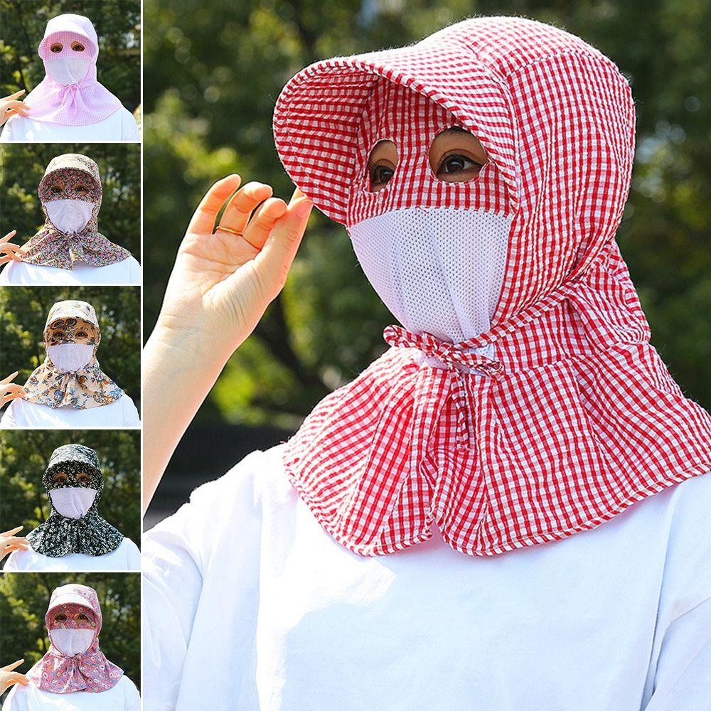 Floral Tea Picking Cap Anti-UV Sunscreen Hat Fashion Fisherman Hat Summer