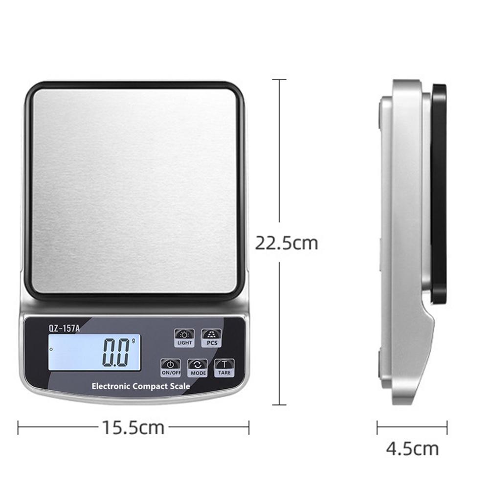 Smart Kitchen Scale with Calibration 3KG/10KG/15KG Weighing Food Coffee Balance Digital Scales Cooking Baking Measuring Tools