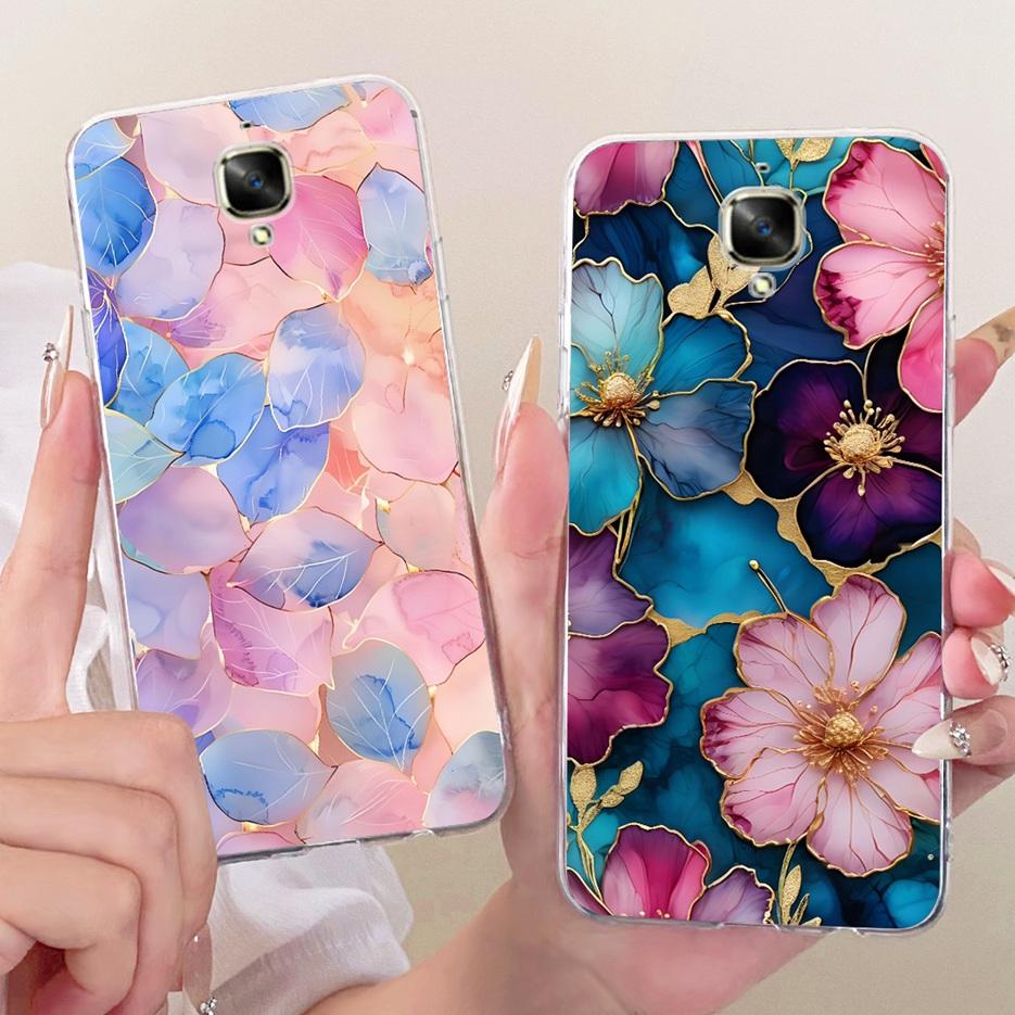 For Oneplus 3 Case A3000 Luxury Butterfly Tree Painted Cover 5.5'' Soft Silicone Phone Case For One plus 3 1+3 Oneplus3 4G Shell