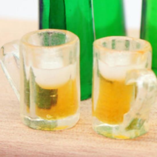 10 шт./компл. 1:12 кукольный домик, миниатюрная игрушка, бутылка для пива, вина, напитка, чашка, модельный комплект, чашка для бутылки, фигурки, аксессуары для кухни и гостиной