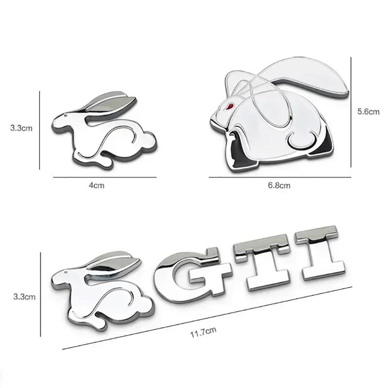 hijk1 1Pcs 3D Metal Car Badge Stickers Logo Decal Accessories For VW GTI Polo Golf Passat Tiguan Arteon Touareg Taigo Caddy Jetta Beet