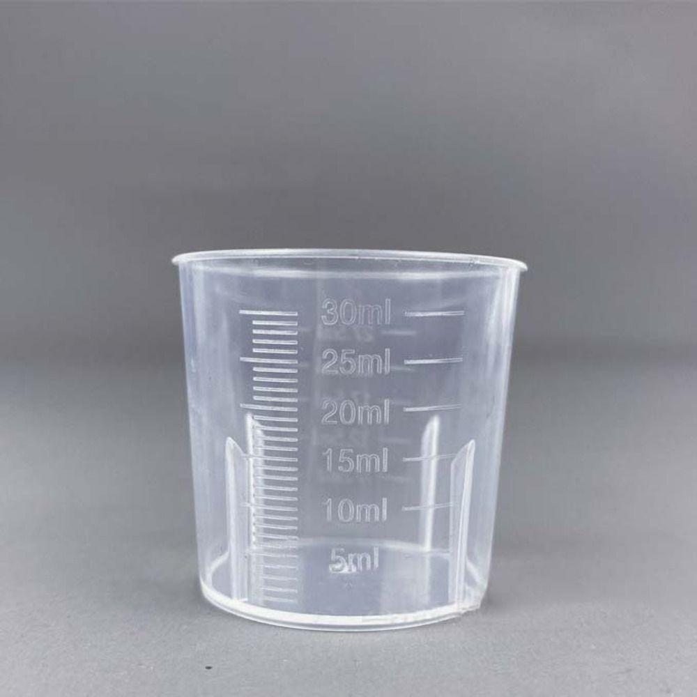 Mini Graduated Measuring Cup Plastic Transparent Mixing Cup Laboratory Beaker Kitchen Baking