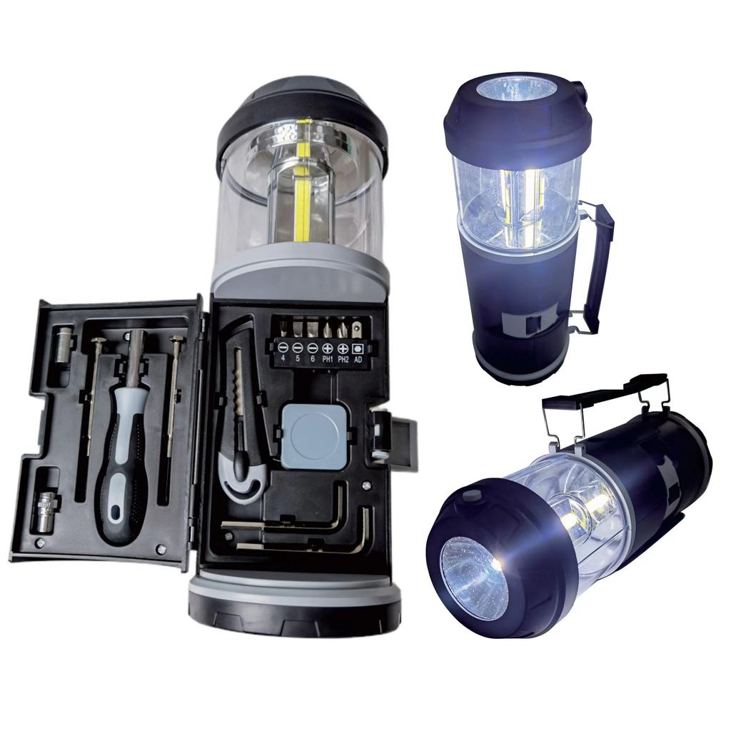 Outdoor Tool Set Camping Lighting Creative Toolbox Highlight Lantern