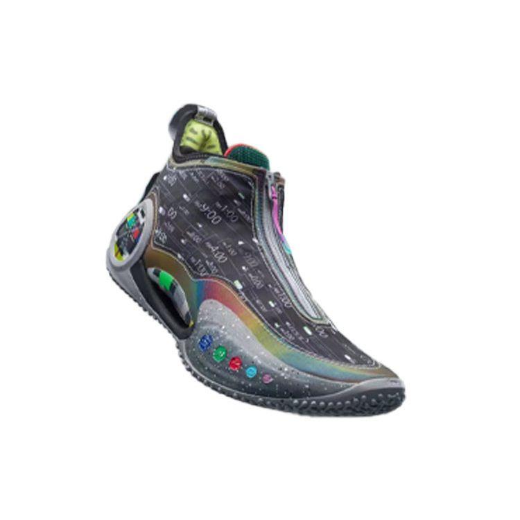 Li-Ning Мужские кроссовки Way of Wade 9 Team No Sleep черные многоцветные серые ABAR119-4