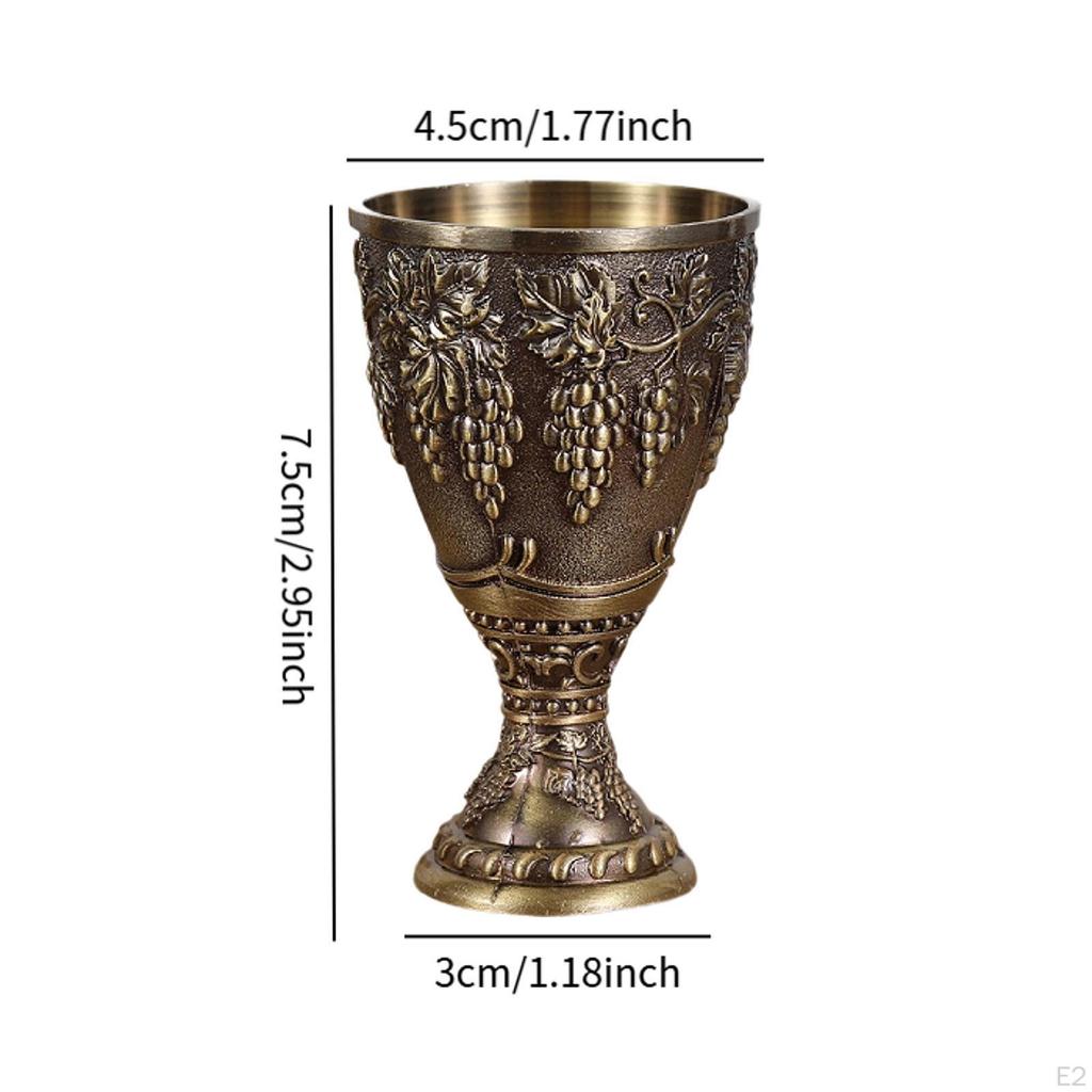 Vintage Medieval Goblet Cup Engraving Novelty Gifts Anniversary Antique Handmade Multipurpose