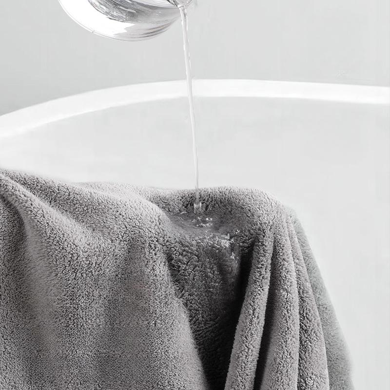 Антибактериальное полотенце со снежинками, бархатное, простое банное полотенце, комплект из трех предметов, бытовые товары для ванной комнаты, впитывающее полотенце из чистого хлопка