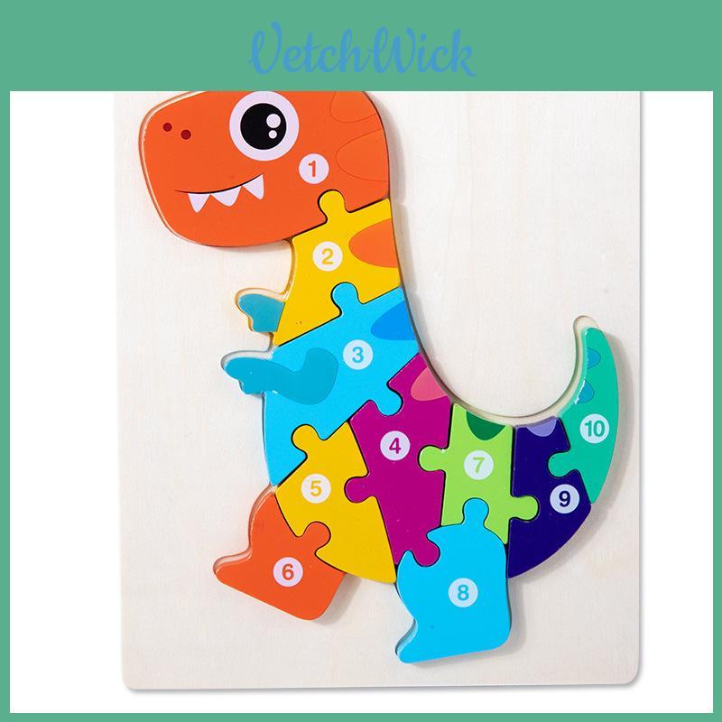 Educational Wooden Traffic And Animal 3d Puzzle For Preschool Learning Activities