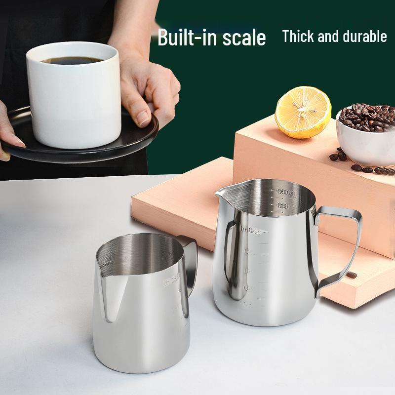 Утолщенный питчер для латте-арта со шкалой - Кувшин для вспенивания молока для кофе и плавления воска