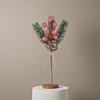 Snowflake Christmas Decoration Artificial Flower Christmas Berry Artificial Pine Branch  Party