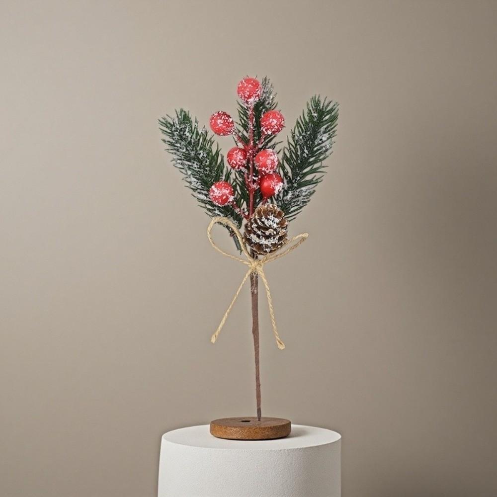 Snowflake Christmas Decoration Artificial Flower Christmas Berry Artificial Pine Branch Party