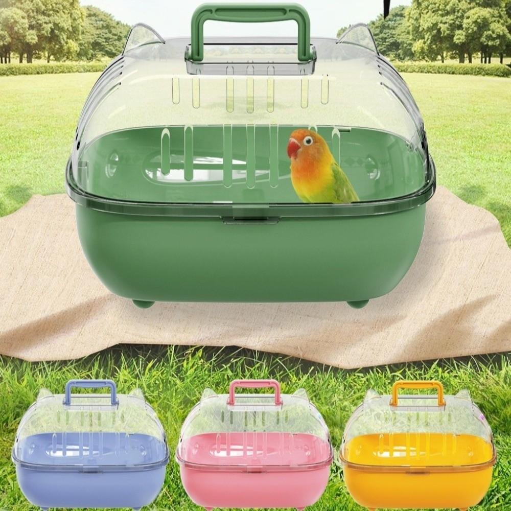 Transparent Cover Hamster Carrier Box Large Space Hamster Habitat Travel Hamster Cage Car Outing