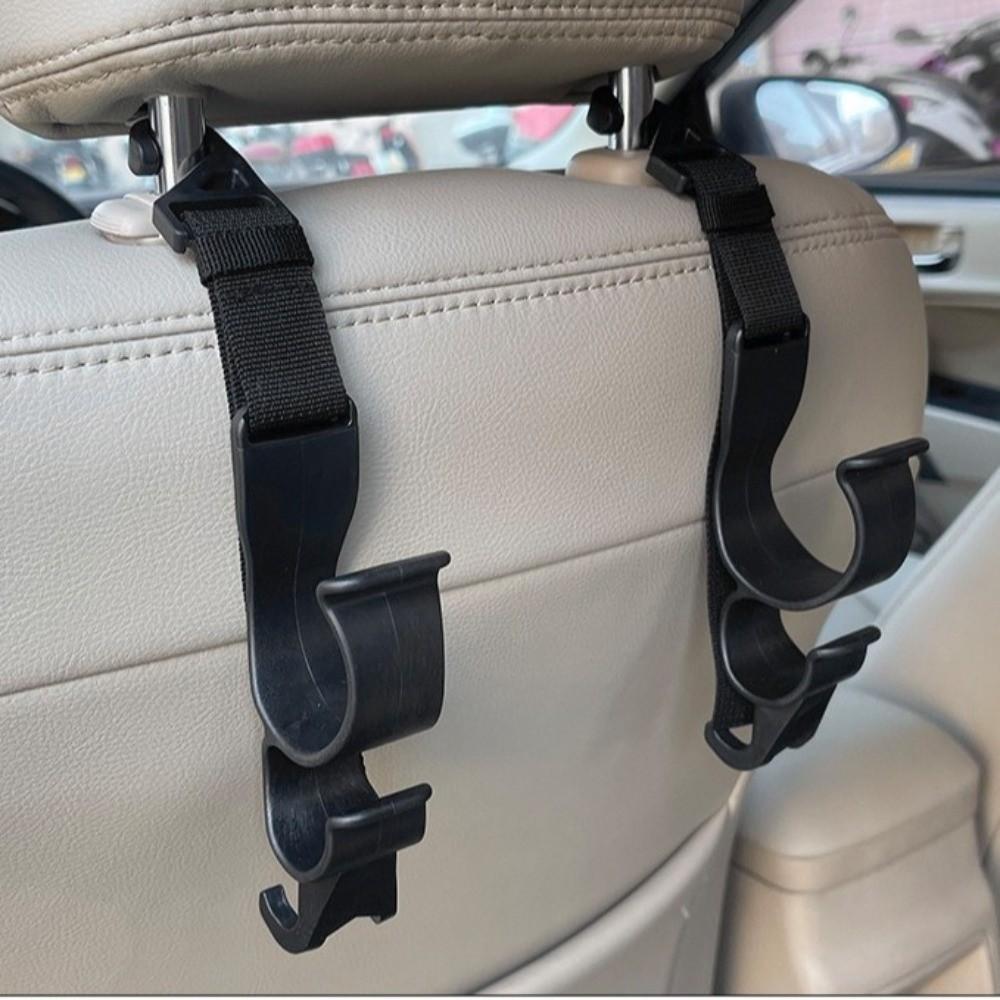 2pcs Adjustable Length Car Back Seat Hook Umbrella Holder Seat Back Storage Hook Auto Interior Tool