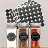 5 Sheets 180Pcs/set Blank Condiment Bottles Sticker Kitchen Storage Organizer Mason Jars Tags