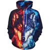 Men's Digital Printed Sports Shirt Top with 3D Pattern Hoodie for Comfortable Spring and Autumn Seasons