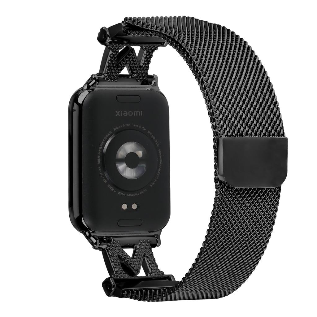 Ремешки миланского типа для Xiaomi Smart Band 8 Pro, металлический ремешок из нержавеющей стали