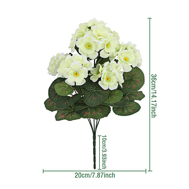 1шт. Букет бегоний, практичное украшение для дома, модные зеленые растения, современный шелковый цветок, имитация искусственного цветка