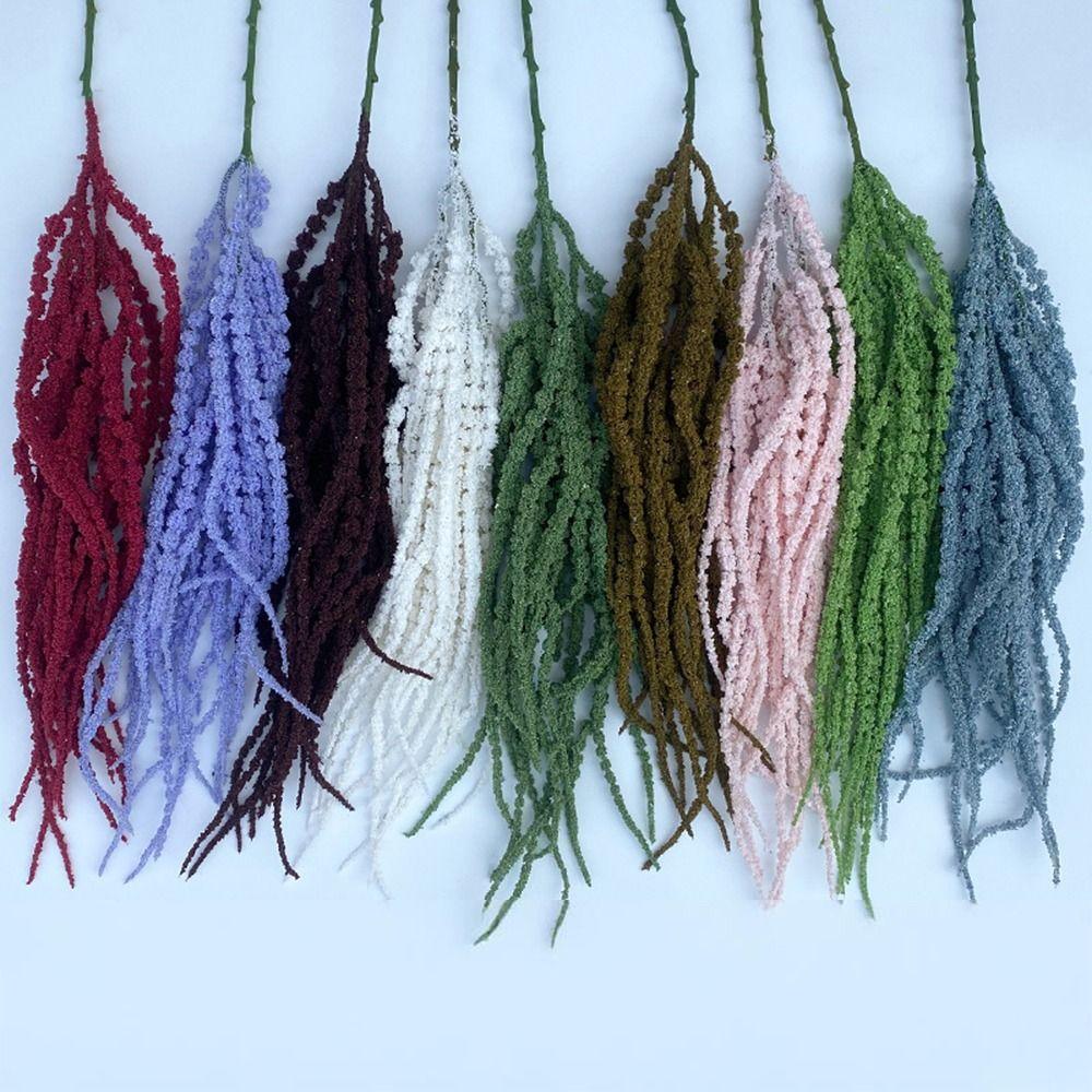 Multicolor Artificial Hanging Plant Ornament Hanging Amaranthus Flowers  Gift