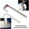 Стоматологическая измерительная линейка вестибулярной канавки Стоматологические ортодонтические линейки Штангенциркуль Измерительная линейка Зубной калибр
