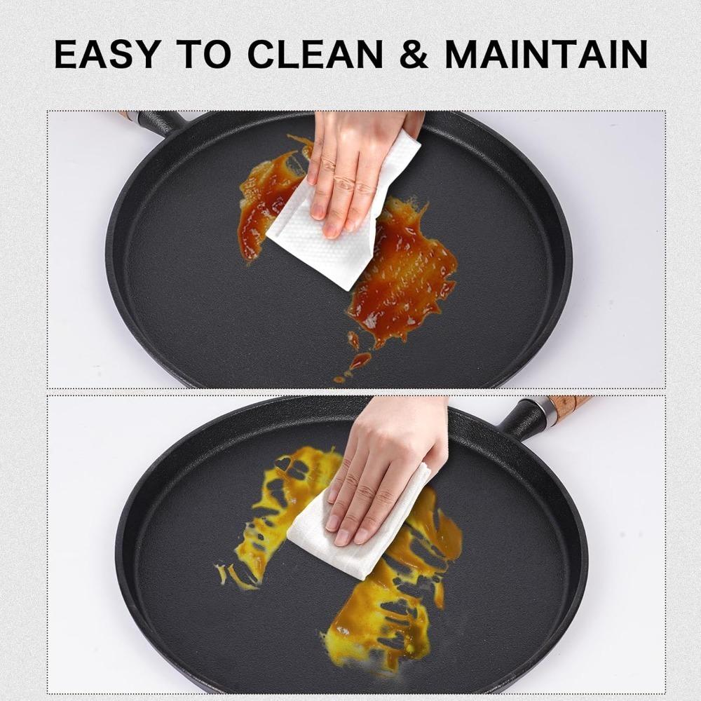 1 шт. Чугунная сковорода Без покрытия Антипригарная Сковорода для яиц и блинов Блинница Сковорода для стейка Газовая Индукционная плита Кухонная посуда