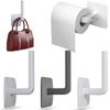 Mounted for Toilet Kitchen Bathroom Storage Rack Paper Roll Rack Towel Holder Tissue Hanger Hook
