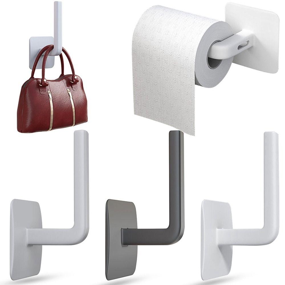 Mounted for Toilet Kitchen Bathroom Storage Rack Paper Roll Rack Towel Holder Tissue Hanger Hook