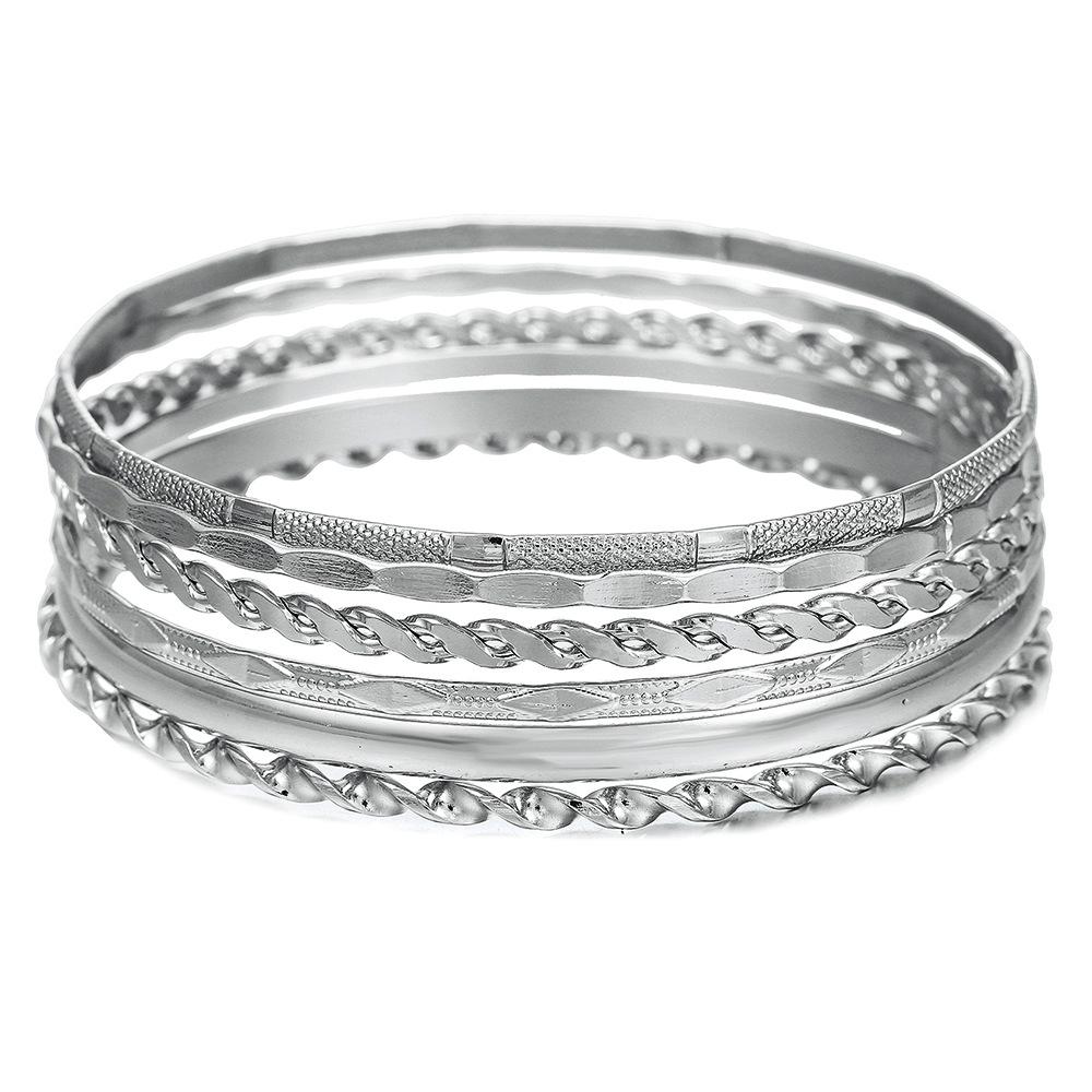 Богемный этнический набор браслетов с золотым покрытием - Ювелирные изделия в древнем западном стиле