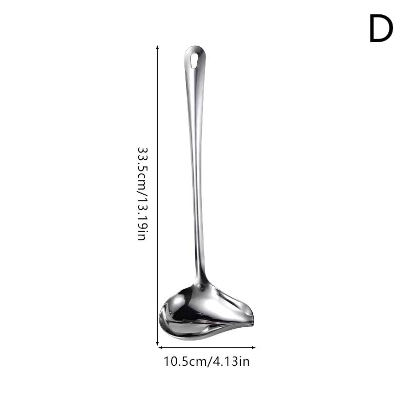 Stew Dipper Long Handle Cooking Tools Soup Stainless Steel Duck Mouth Shaped Spoon Kitchen Ladle Tableware Scoop Restaurant