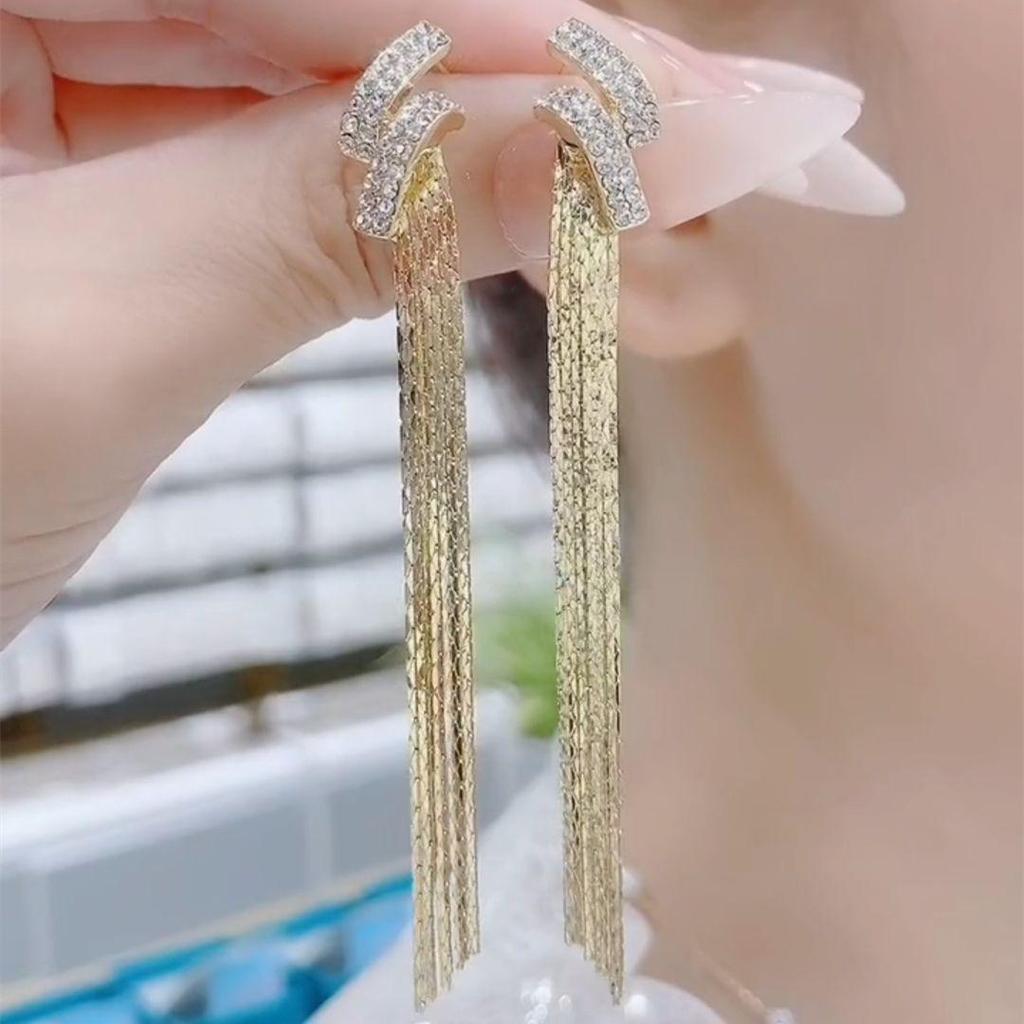 Серьги-кисточки из серебра S925 - 2025 Легкая роскошь, Высококлассный дизайн для женщин