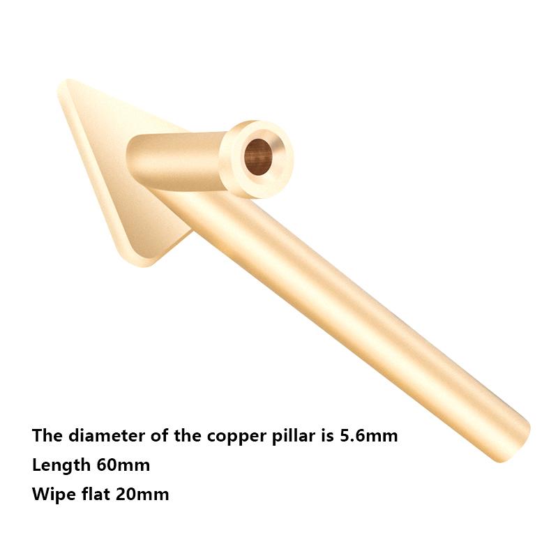 Набор из 3 шт. наконечников для паяльника, медные треугольные сглаживающие головки, сменные наконечники для 80-ваттного пластикового сварочного аппарата, инструмент для ремонта