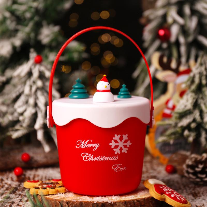 Трансграничная рождественская подарочная коробка с яблоками и дизайном снеговика