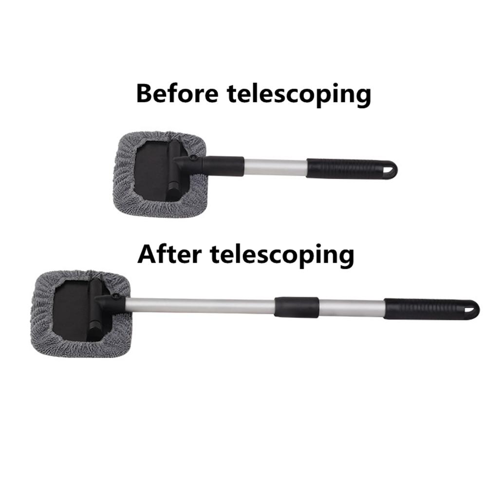 Новая щетка для чистки лобового стекла Алюминиевая и АБС телескопическая ручка Очистка от запотевания окон