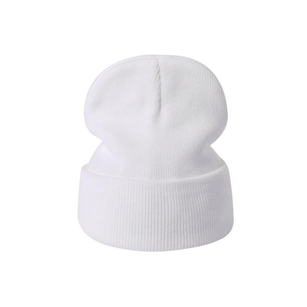 Теплая шапочка-череп, вязаная шапка конфетных цветов, простая шапка-бини для осени-зимы