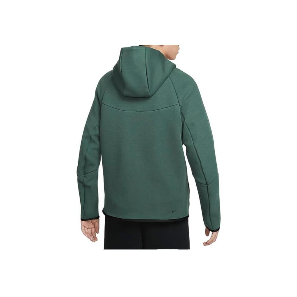 Nike Спортивная куртка Windrunner с капюшоном и полной молнией из материала Tech Fleece, зеленая, мужская, HV0950-338