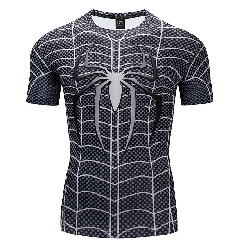 Stylish Spider-man Short Sleeve Sport Shirt For Men With Premium Quality Fabric