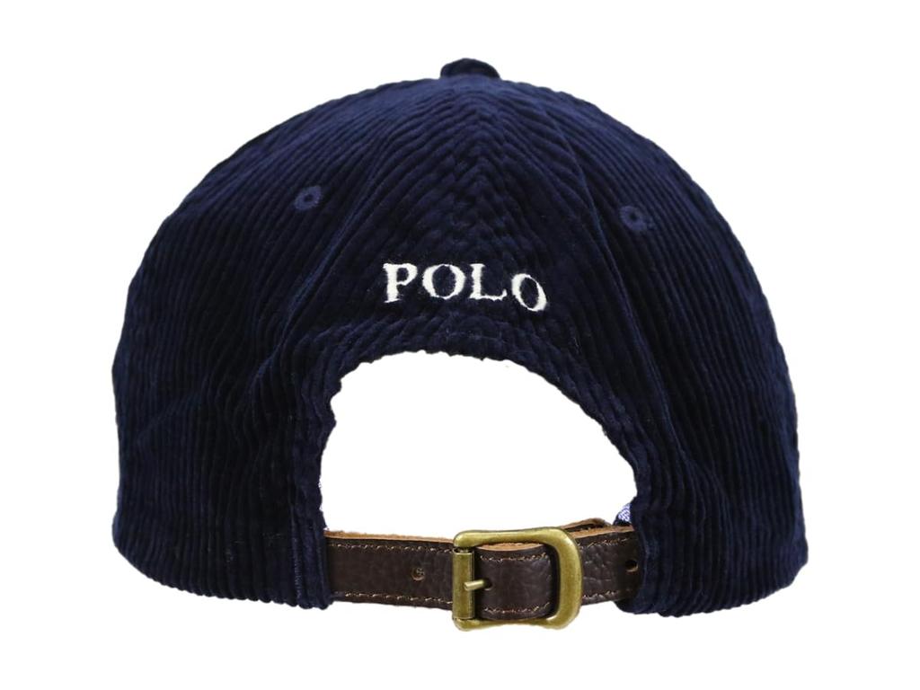 Кепка Ralph Cap Cordoury One Point Signature Pony Hat (Поло Лорен) Мужские Женские 01080140-NAVY [Товар]