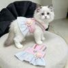 Платье для кошки, милое, с радужным ремешком, принцессы, юбка, кукла, золотисто-затененные кошки, против линьки